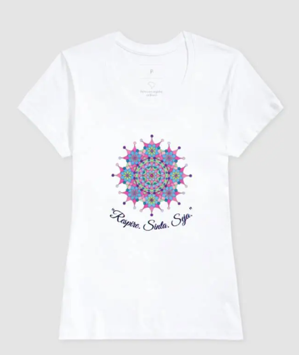 Camiseta Respire, Sinta e Seja